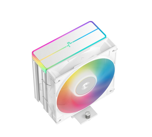 Кулер для процессора DEEPCOOL AG400 WH ARGB V2 LGA1851/1700/1200/115X/AM5/AM4 (18шт/кор, TDP 220W, PWM, ARGB Fan 120mm, 4 тепл. трубки, белый) RET Кулер для процессора DEEPCOOL AG400 WH ARGB V2 LGA1851/1700/1200/115X/AM5/AM4 (18шт/кор, TDP 220W, PWM, ARGB Fan 120mm, 4 тепл. трубки, белый) RET