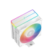 Кулер для процессора DEEPCOOL AG400 WH ARGB V2 LGA1851/1700/1200/115X/AM5/AM4 (18шт/кор, TDP 220W, PWM, ARGB Fan 120mm, 4 тепл. трубки, белый) RET