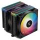 Кулер для процессора DEEPCOOL AG620 BK ARGB V2 LGA20XX/1700/1200/115X/AM5/AM4 (9шт/кор, TDP 260W, PWM, ARGB DUAL Fan 120mm, 6 тепл. трубок, черный) RET