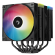 Кулер для процессора DEEPCOOL AG620 BK ARGB V2 LGA20XX/1700/1200/115X/AM5/AM4 (9шт/кор, TDP 260W, PWM, ARGB DUAL Fan 120mm, 6 тепл. трубок, черный) RET