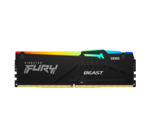 Оперативная память Kingston 16GB 6400MT/s DDR5 CL32 DIMM FURY Beast RGB XMP