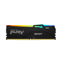 Оперативная память Kingston 16GB 6400MT/s DDR5 CL32 DIMM FURY Beast RGB XMP