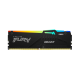Оперативная память Kingston 16GB 6400MT/s DDR5 CL32 DIMM FURY Beast RGB XMP