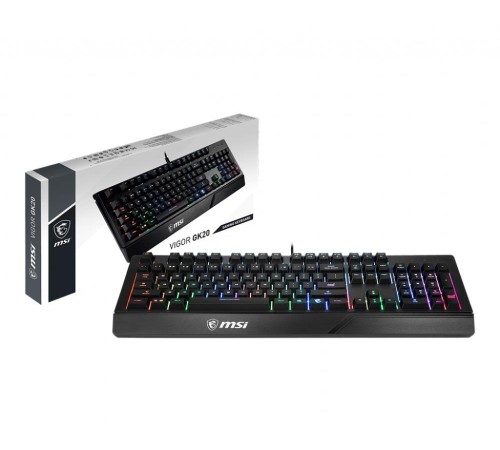 Клавиатура GAMING BLACK RUS VIGOR GK20 RU MSI Клавиатура GAMING BLACK RUS VIGOR GK20 RU MSI