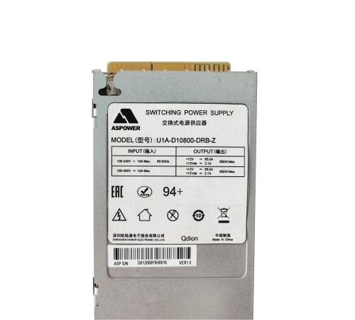 Блок питания серверный Q-dion Qdion Model U1A-D10800-DRB-Z (99MAD10800I1170119) Блок питания серверный Q-dion Qdion Model U1A-D10800-DRB-Z (99MAD10800I1170119)