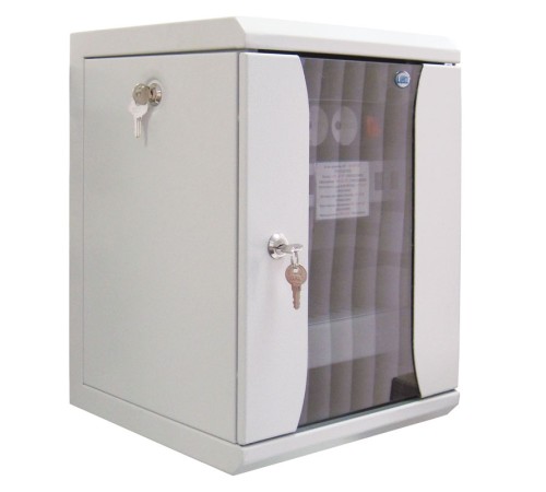 Шкаф коммутационный ЦМО ШРН-8.255-10 8U 320x305мм пер.дв.стекл серый Шкаф коммутационный ЦМО ШРН-8.255-10 8U 320x305мм пер.дв.стекл серый