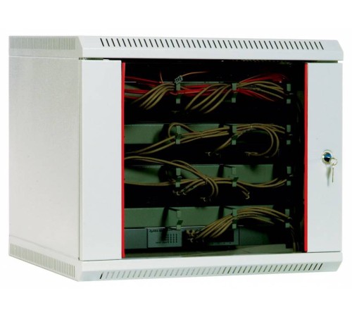 Шкаф коммутационный ЦМО ШРН-12.650 12U 600x650мм пер.дв.стекл несъемн.бок.пан. 50кг серый Шкаф коммутационный ЦМО ШРН-12.650 12U 600x650мм пер.дв.стекл несъемн.бок.пан. 50кг серый