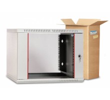 Шкаф коммутационный ЦМО ШРН-Э-12.650 12U 600x650мм пер.дв.стекл несъемн.бок.пан. серый