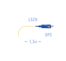 Пигтейл SC/UPC SM (0.9) 1.5 m
