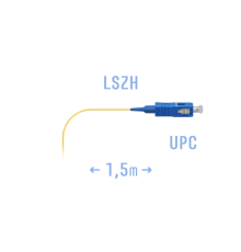 Пигтейл SC/UPC SM (0.9) 1.5 m