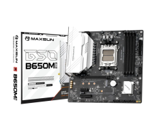 Материнская плата MAXSUN MS-Terminator B650M WIFI6, AM5, B650, 4*DDR5, 4*SATA 3.0, 2*M.2, USB 3.2, USB 2.0, Type-C, 1*PCIE 16, 1*PCIE 4, 1*PCIE 1, HDMI+DP, mATX