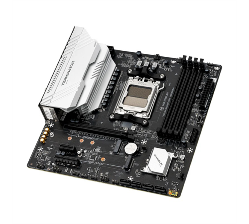 Материнская плата MAXSUN MS-Terminator B650M WIFI6, AM5, B650, 4*DDR5, 4*SATA 3.0, 2*M.2, USB 3.2, USB 2.0, Type-C, 1*PCIE 16, 1*PCIE 4, 1*PCIE 1, HDMI+DP, mATX