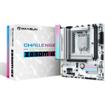 Материнская плата MAXSUN MS-Challenger Z890M WIFI ICE, LGA1851, Z890, 2*DDR5, 3*SATA3, 2*M.2, USB 3.2, USB 2.0, Type-C, 1*PCIEx16, 1*PCIex4, 1*PCIex1, HDMI+DP, mATX