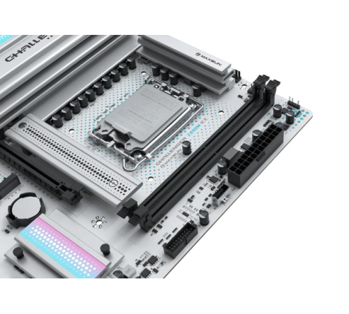 Материнская плата MAXSUN MS-Challenger Z890M WIFI ICE, LGA1851, Z890, 2*DDR5, 3*SATA3, 2*M.2, USB 3.2, USB 2.0, Type-C, 1*PCIEx16, 1*PCIex4, 1*PCIex1, HDMI+DP, mATX