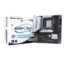 Материнская плата MAXSUN MS-eSport Z890M WIFI, LGA1851, Z890, 4*DDR5, 4*SATA3, 3*M.2, USB 3.2, USB 2.0, Type-C, 1*PCIEx16, 1*PCIex4, 1*PCIex1, HDMI+DP, ATX