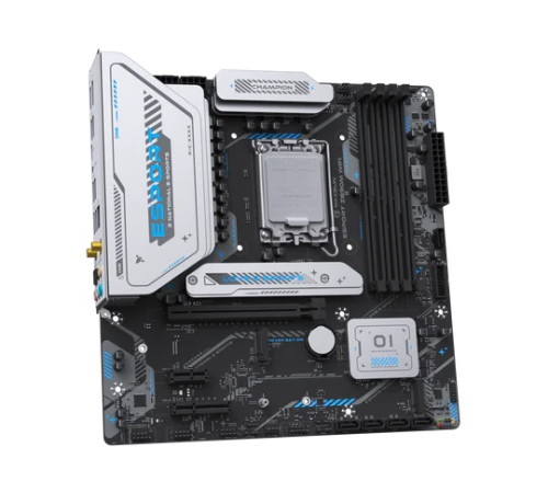 Материнская плата MAXSUN MS-eSport Z890M WIFI, LGA1851, Z890, 4*DDR5, 4*SATA3, 3*M.2, USB 3.2, USB 2.0, Type-C, 1*PCIEx16, 1*PCIex4, 1*PCIex1, HDMI+DP, ATX