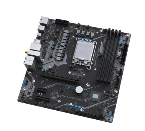 Материнская плата MAXSUN MS-eSport Z890M WIFI, LGA1851, Z890, 4*DDR5, 4*SATA3, 3*M.2, USB 3.2, USB 2.0, Type-C, 1*PCIEx16, 1*PCIex4, 1*PCIex1, HDMI+DP, ATX
