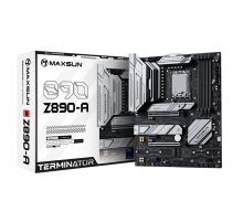 Материнская плата MAXSUN MS-Terminator Z890-A, LGA1851, Z890, 4*DDR5, 4*SATA3, 4*M.2, USB 3.2, USB 2.0, Type-C, 4*PCIEx16, HDMI+DP, ATX