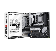 Материнская плата MAXSUN MS-Terminator Z890-A WIFI, LGA1851, Z890, 4*DDR5, 4*SATA3, 4*M.2, USB 3.2, USB 2.0, Type-C, 4*PCIEx16, HDMI+DP, ATX