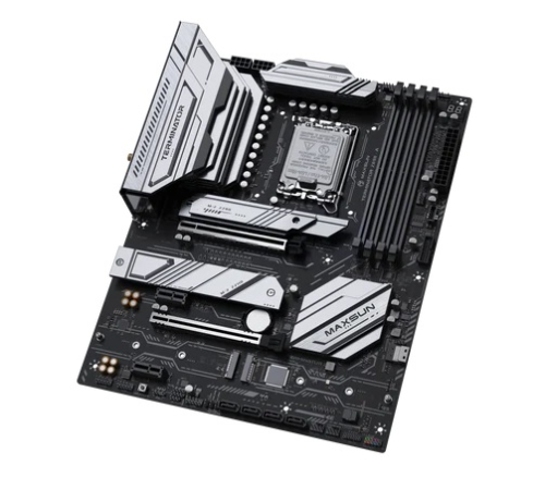 Материнская плата MAXSUN MS-Terminator Z890-A WIFI, LGA1851, Z890, 4*DDR5, 4*SATA3, 4*M.2, USB 3.2, USB 2.0, Type-C, 4*PCIEx16, HDMI+DP, ATX