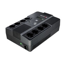 Ермак ИБП Линейно-интерактивный 1000 ВА/600 Вт, 8xSchuko,  ЖК, 2 х USB (СБП ЕРМАК 220-220.1-32-ВУ)