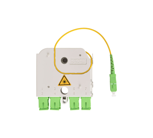 Универсальный сплиттерный модуль на 8 абонентов LIGHT PON УСМ 1х8 SC/APC