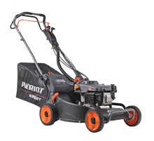 PATRIOT PT 54AS Газонокосилка бензиновая [512109054] { 53 см, самоходная(3 скорости), 7,5л.с., алюминиевая дека, крданная передача на редуктор колёс травосборник 75л }