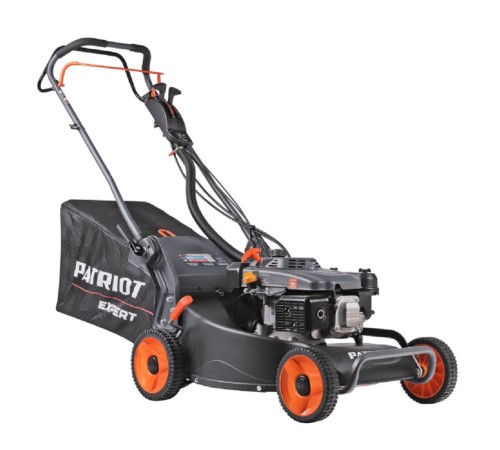 PATRIOT PT 54AS Газонокосилка бензиновая [512109054] { 53 см, самоходная(3 скорости), 7,5л.с., алюминиевая дека, крданная передача на редуктор колёс травосборник 75л }