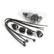 Exegate EX295766RUS Корпус Miditower ExeGate EVO-5001A (ATX, без БП, 2*USB+1*USB3.0+HD Audio, черный, 3 вент.12см с RGB подсветкой, боковая панель - закаленное стекло)