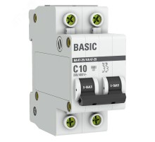 EKF mcb4729-2-10C Автоматический выключатель 2P 10А (C) 4,5кА ВА 47-29 EKF Basic
