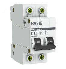 EKF mcb4729-2-10C Автоматический выключатель 2P 10А (C) 4,5кА ВА 47-29 EKF Basic