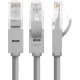 Greenconnect Патч-корд прямой 2.5m, UTP кат.5e, серый, позолоченные контакты, 24 AWG, литой, GCR-51080 ethernet high speed 1 Гбит/с, RJ45, T568B Greenconnect RJ45(m) - RJ45(m) Cat. 5e U/UTP PVC 2.5м серый (GCR-LNC03-2.5m)