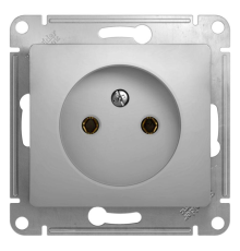 Systeme electric GSL000341 GLOSSA РОЗЕТКА без заземления, 16А, механизм, АЛЮМИНИЙ
