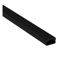 Кабель-канал 25х16 L2000 пластик Plast черн. EKF kk-25-16b