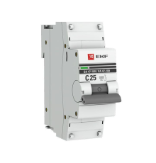 EKF mcb47100-1-25C-pro Автоматический выключатель 1P 25А (C) 10kA ВА 47-100 EKF PROxima