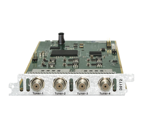 Модуль четырёхтюнерного DVB-C/T/T2 демодулятора D01T2 для DCP-3000MF