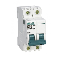 Выключатель автоматический модульный 2п C 10А 4.5кА ВА-101 DEKraft 11065DEK