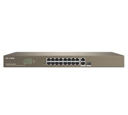 Коммутатор 16FE+ 2GE POE SFP F1218P-16-250W IP-COM