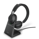 Гарнитура беспроводная Jabra Evolve2 65 - USB-A MS Teams Stereo with Charging Stand (26599-999-989)