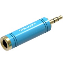 Переходник Vention Jack 3.5 mm M/6,5 mm F Переходник Vention mini Jack 3.5 mm M/Jack 6.5 mm F (VAB-S04-L)