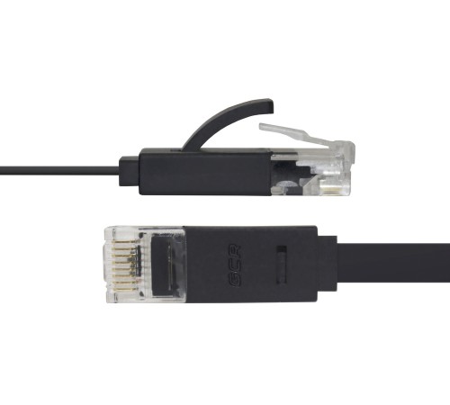 GCR Патч-корд 5.0m, кат.6, PROF, плоский,прямой, UTP, медь, черный, 30 AWG, ethernet high speed 10 Гбит/с, RJ45, T568B (GCR-LNC616-5.0m) GCR Патч-корд 5.0m, кат.6, PROF, плоский,прямой, UTP, медь, черный, 30 AWG, ethernet high speed 10 Гбит/с, RJ45, T568B (GCR-LNC616-5.0m)