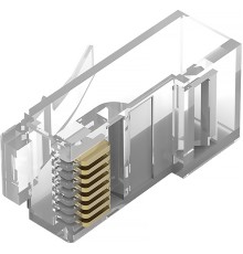 Коннектор Vention RJ45 (8p8c), cat. 5, под витую пару (10шт.) Vention Коннектор Vention RJ45 (8p8c), cat. 5, под витую пару (10шт.) (VBSJT-5U) (VBSJT-5U)