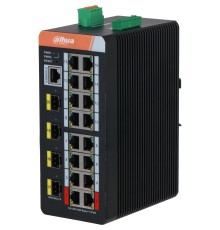 DAHUA DH-IS4420-16GT-240 16-портовый гигабитный управляемый коммутатор с PoE, промышленное исполнение, 16xRJ45 1Gb, 4xSFP 1Gb