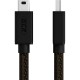 GCR Кабель PROF 1.0m USB 2.0, AM/mini 5P, черно-прозрачный, 28/24 AWG, экран, армированный, морозостойкий, GCR-51197 Greenconnect GCR-51197