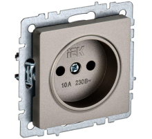 IEK BR-R10-10-K37 BRITE Роз. без з/к/ш 10А РС10-1-0-БрШ шамп.