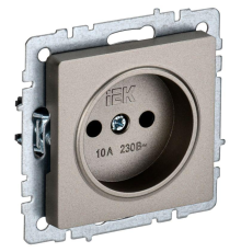 IEK BR-R10-10-K37 BRITE Роз. без з/к/ш 10А РС10-1-0-БрШ шамп.