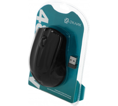 Oklick 485MW Black Мышь оптическая (1200dpi) беспроводная USB (3but) [997819] SR-7001