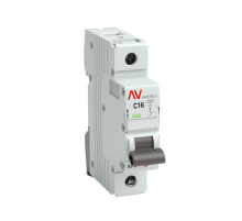 Выключатель автоматический модульный 1п C 16А 10кА AV-10 AVERES EKF mcb10-1-16C-av