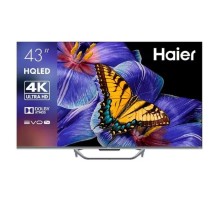 43" Телевизор HAIER Smart TV S4, QLED, 4K Ultra HD, серый, СМАРТ ТВ, Android TV[DH1U8PD05RU]