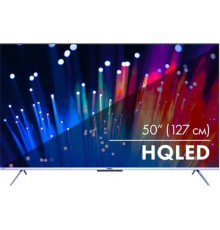 50" Телевизор HAIER Smart TV S3, QLED, 4K Ultra HD, серебристый, СМАРТ ТВ, Android[DH1VLQD02RU]